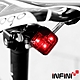 INFINI ARIA I-220R 2段模式背夾設計3LED紅光台灣製自行車後燈/警示燈-黑色 product thumbnail 1
