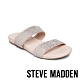 STEVE MADDEN-TILLIE 輕奢點綴水鑽平底拖鞋-銀色 product thumbnail 1