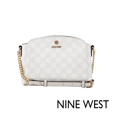 NINE WEST SIERA 弧型斜背包-LOGO白(540969)