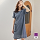 ILEY伊蕾 高雅線條織紋造型大口袋純棉洋裝(藍)1222487705 product thumbnail 1
