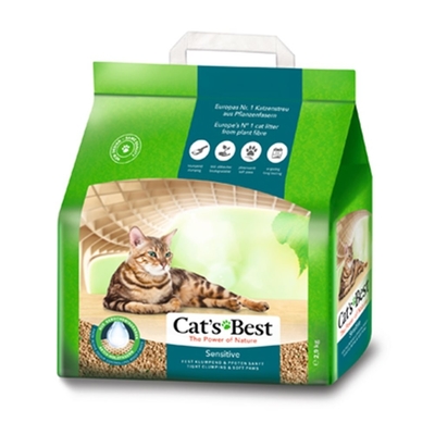 德國凱優Cat′s Best-強效除臭凝結木屑砂(黑標凝結型) 2.9kg｜8L x 4入組