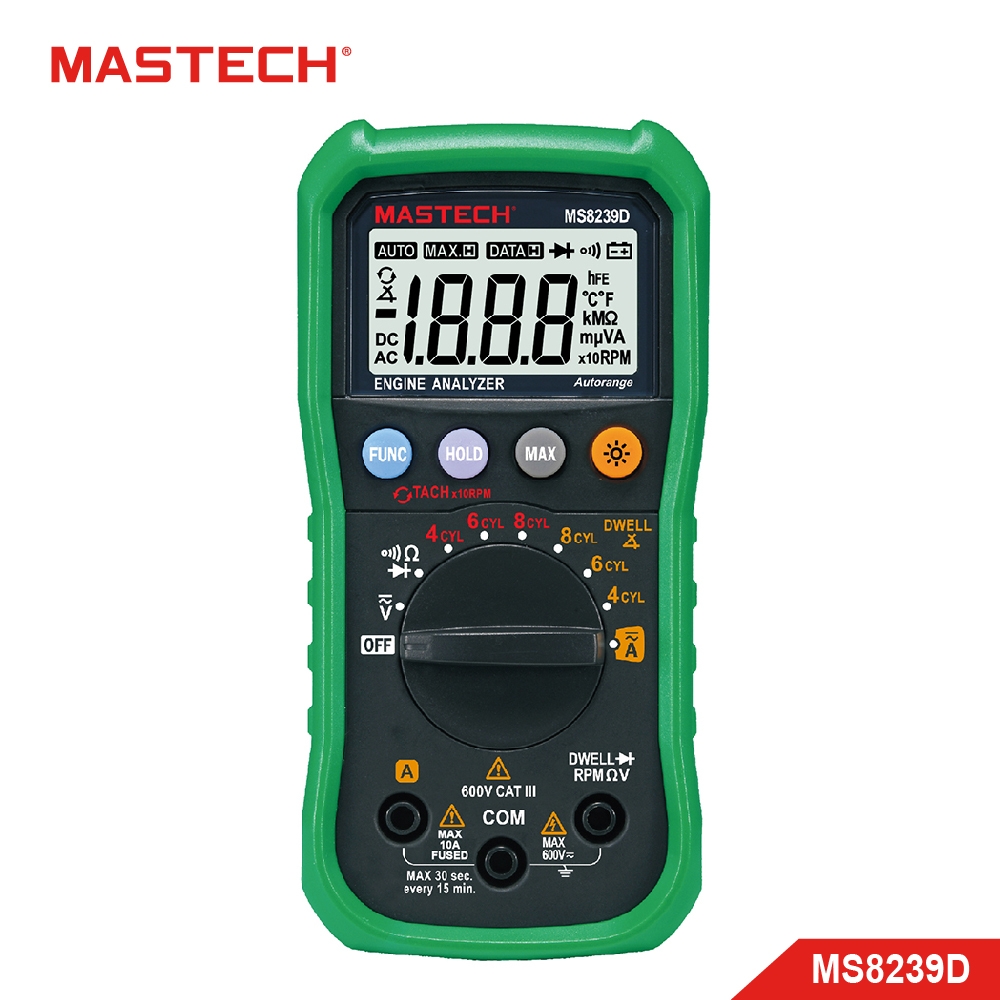 MASTECH 邁世 MS8239D 數字萬用表 ( 引擎分析器 )