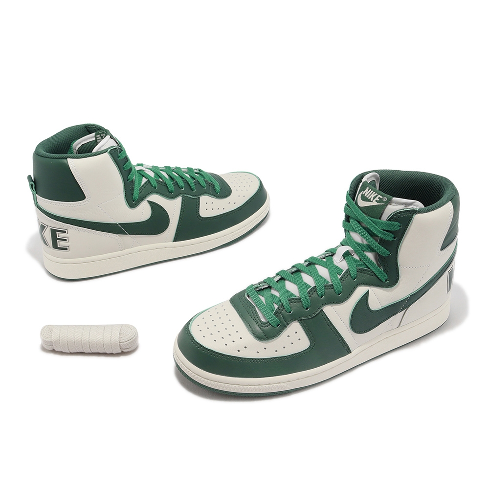 Nike 休閒鞋Terminator High 白綠復古高筒男鞋運動鞋Noble Green