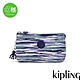 Kipling 霧藍手刷條紋三夾層配件包-CREATIVITY L product thumbnail 1