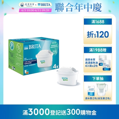 德國BRITA MAXTRA PRO 濾芯-純淨全效型 4入