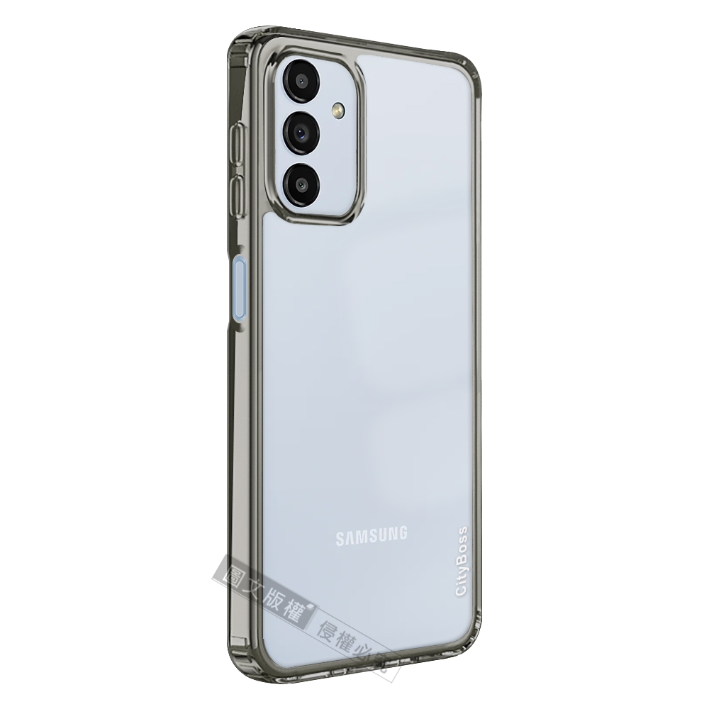 CITY晶鑽彩盾 三星 Samsung Galaxy A13 5G 抗發黃透明殼 氣囊軍規防摔殼 手機殼(石墨灰)