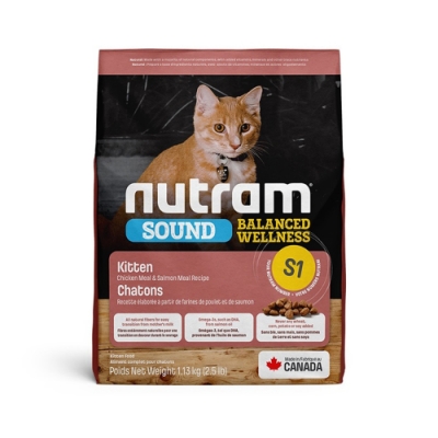 NUTRAM 紐頓 S1 雞肉+鮭魚 幼貓糧 1.13kg