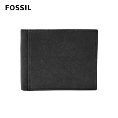 FOSSIL Ingram 真皮都會RFID男夾-黑色 ML3784001