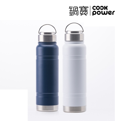 【CookPower 鍋寶】超真空提把運動保溫瓶680ml (兩色任選)