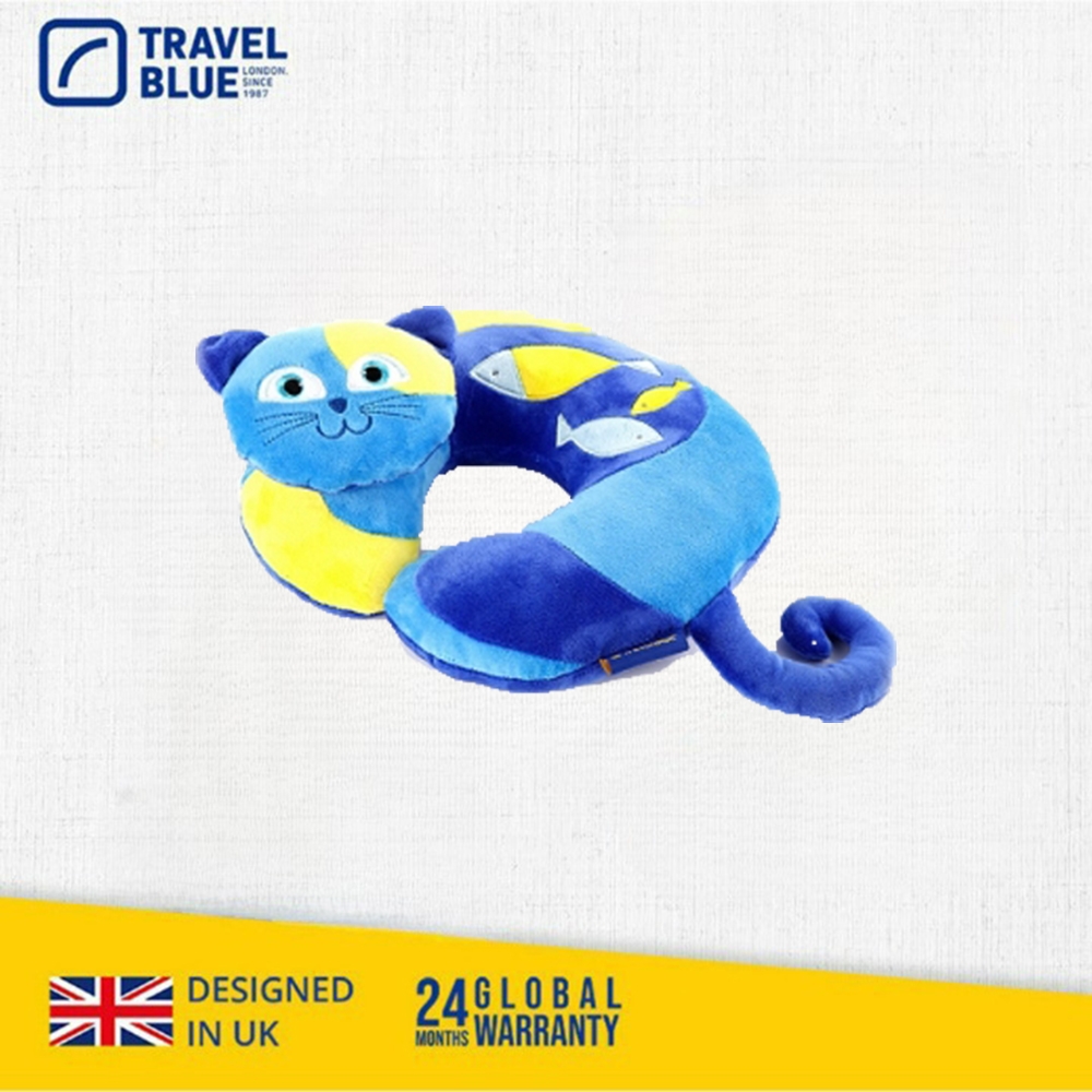 【 Travel Blue 藍旅 】 Kitty 凱蒂貓 兒童U型/ㄇ型頸枕  TB282