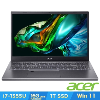 Acer 宏碁 Aspire A515-58M-72GV 15.6吋(i7-1355U/16GB/1TB/Win11)