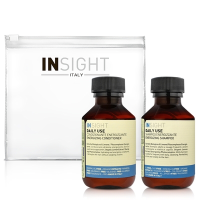 INSIGHT茵色 檸檬活力旅行組(洗髮精100ml+護髮素100ml)