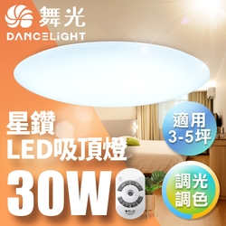 舞光 LED 3-5坪 30W星鑽調光調色吸頂燈-LED-CES30DMR2