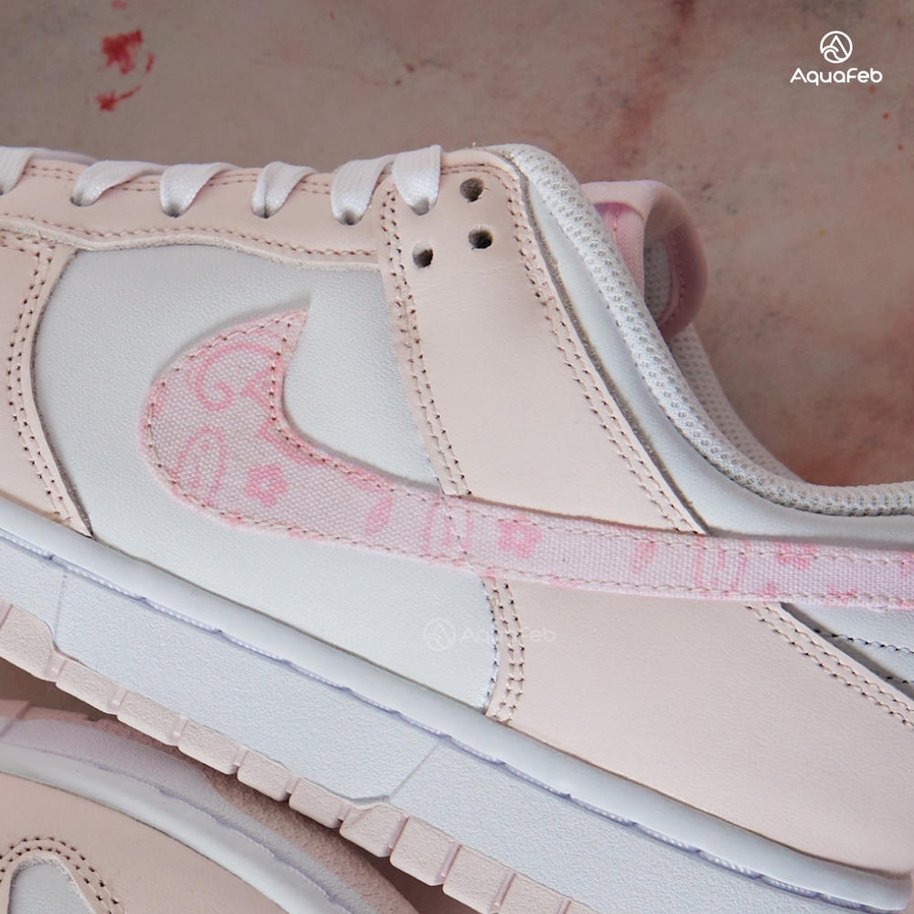 Nike Dunk Low Pink Paisley 女鞋珍珠粉白色變形蟲經典穿搭休閒鞋