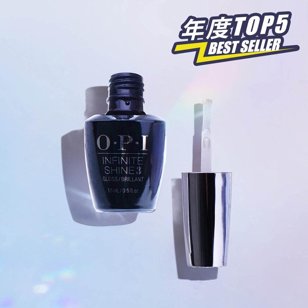 OPI 官方直營．Top Coat 持久閃耀保色護甲油15mL-IST31．如膠似漆類光繚專用亮油/居家美甲