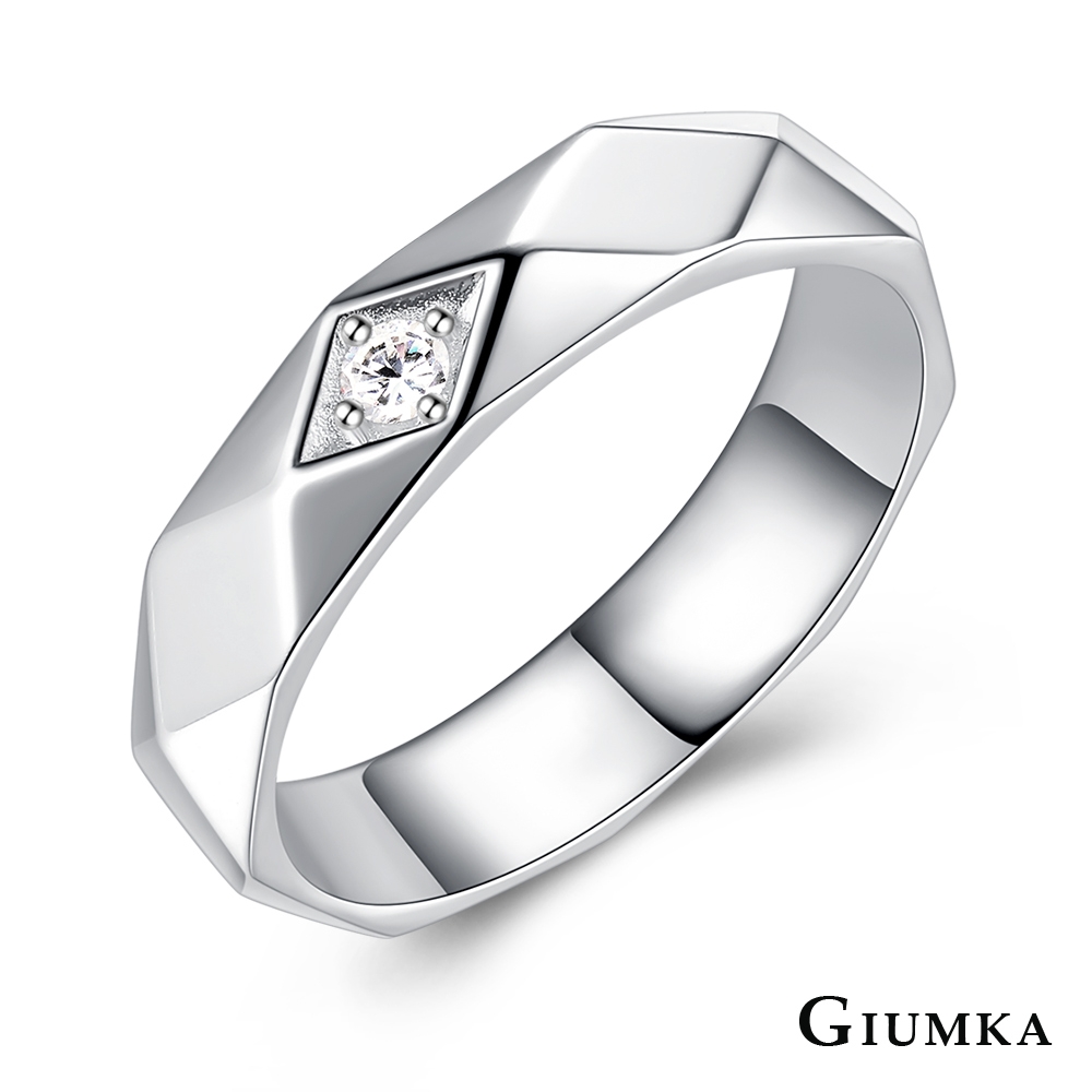 GIUMKA純銀戒指尾戒S925純銀情侶戒指 愛的純粹婚戒男女情人對戒 單個價格(共2款)MRS07097