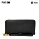 FOSSIL Logan 真皮系列多層拉鍊零錢袋長夾-黑色 SL7831001 product thumbnail 2