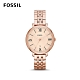 FOSSIL JACQUELINE 簡約不鏽鋼女錶-玫瑰金 約36mm ES3435 product thumbnail 1