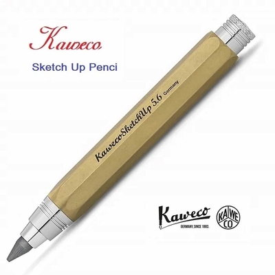 德國KAWECO Sketch Up黃銅5.6mm自動鉛筆/工程筆 黃銅八角筆身