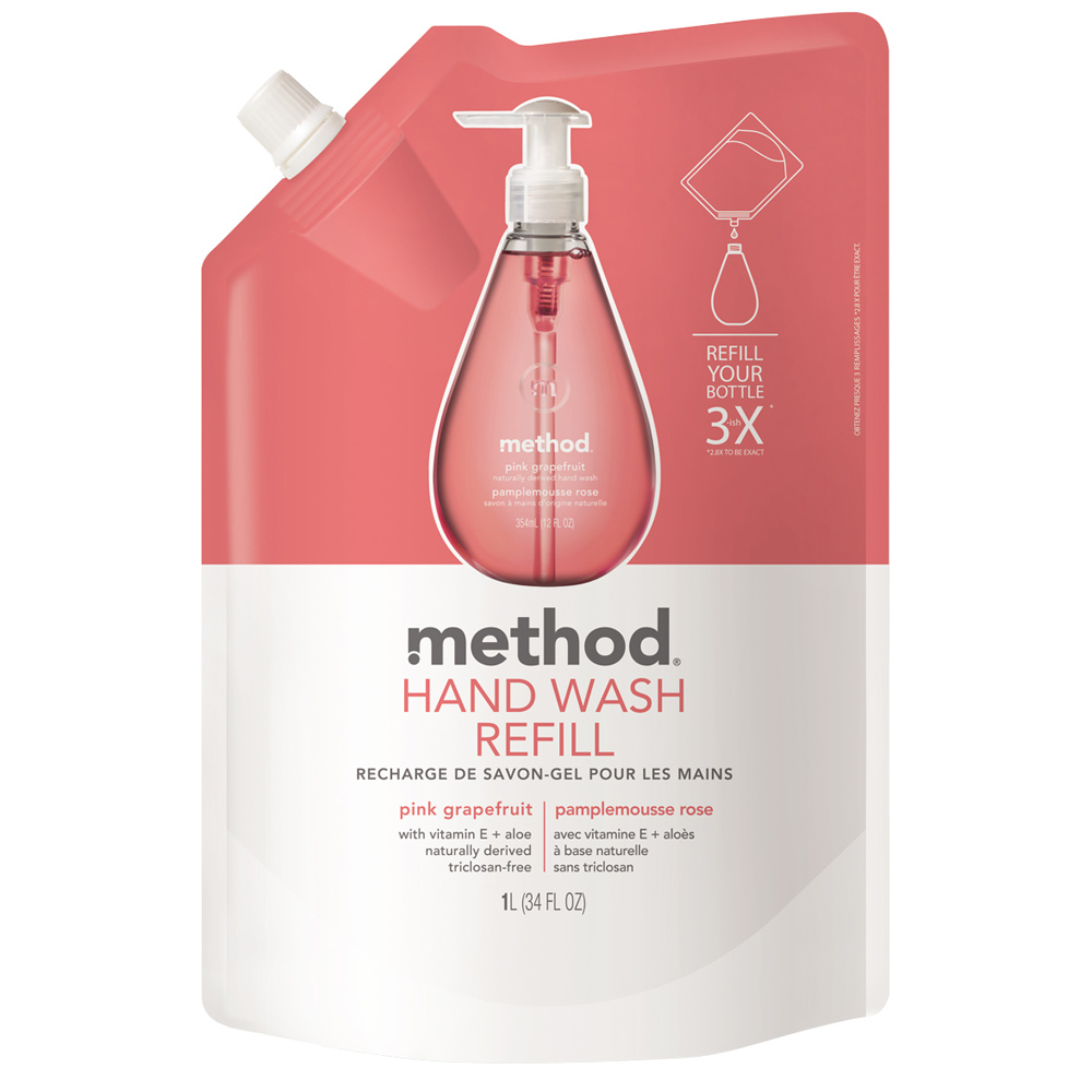 Method 美則 粉紅葡萄柚洗手乳(補充包) 1000ml