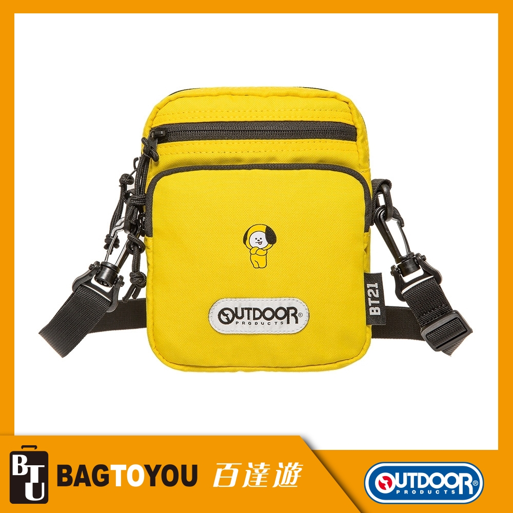 『官方正品』【OUTDOOR】宇宙明星BT21-角色側背包-CHIMMY-黃色 ODBT19F03YL