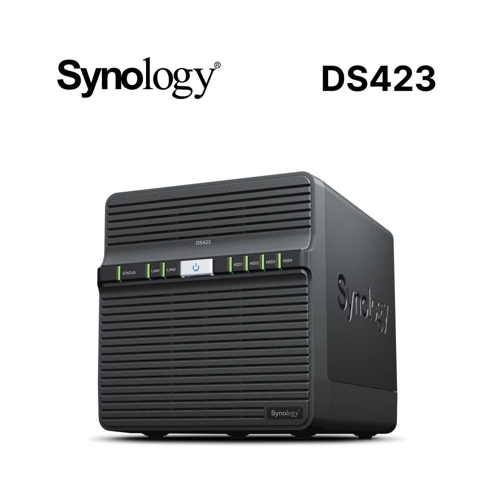 Synology 群暉科技 DS423 NAS 含 WD 紅標 Plus 2TB 硬碟 WD20EFZX 4顆