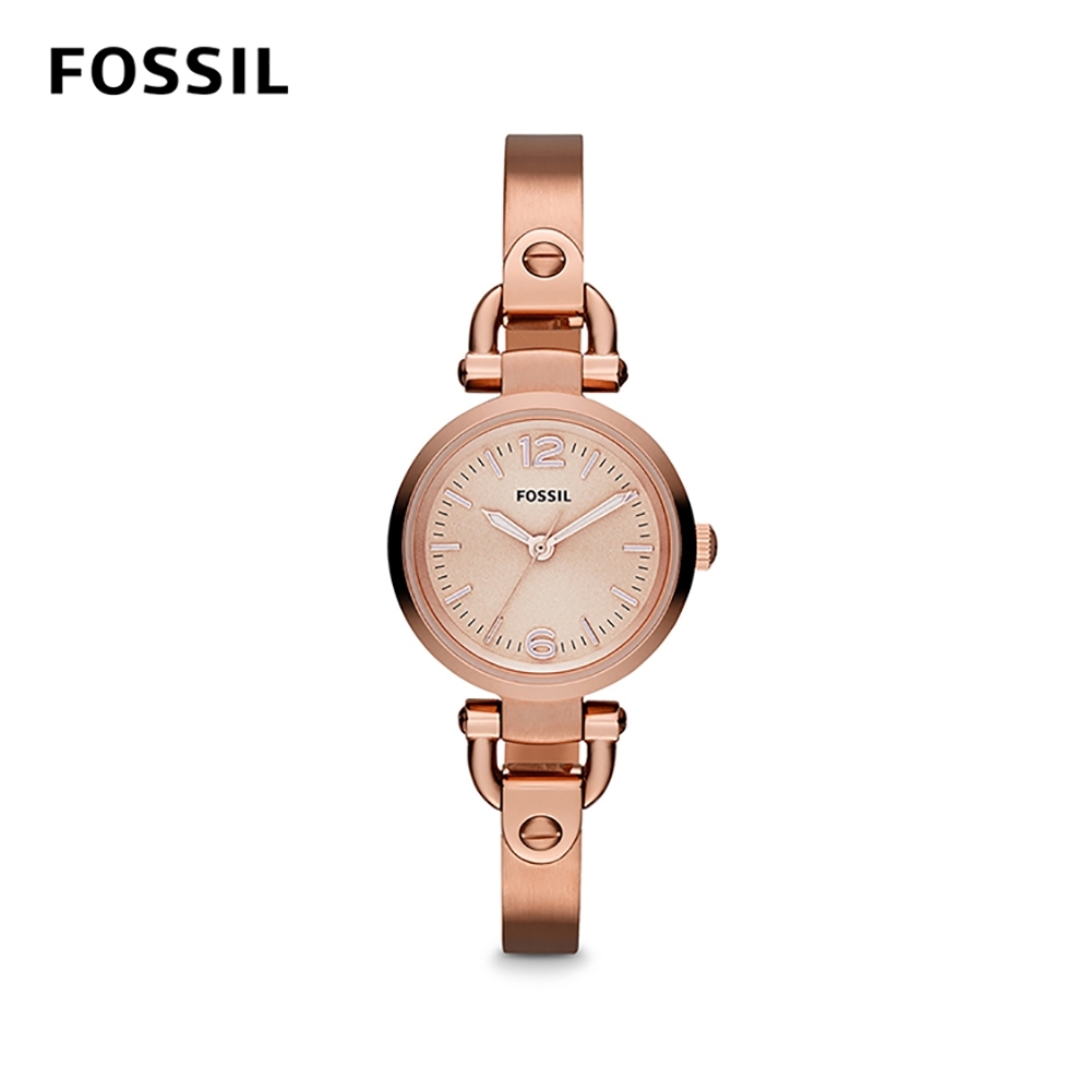 FOSSIL GEORGIA 迷你女錶-玫瑰金 約26mm ES3268