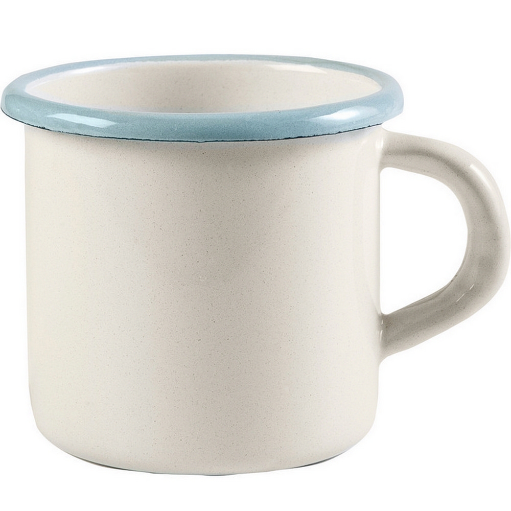 《IBILI》琺瑯馬克杯(淡藍350ml) | 水杯 茶杯 咖啡杯 露營杯 琺瑯杯