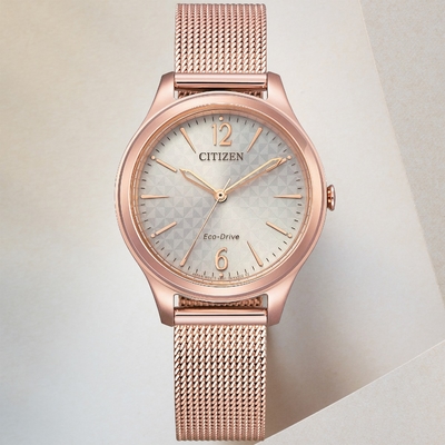 CITIZEN星辰 LADY S系列 光動能 簡約優雅腕錶 母親節 禮物 32mm / EM0508-80X