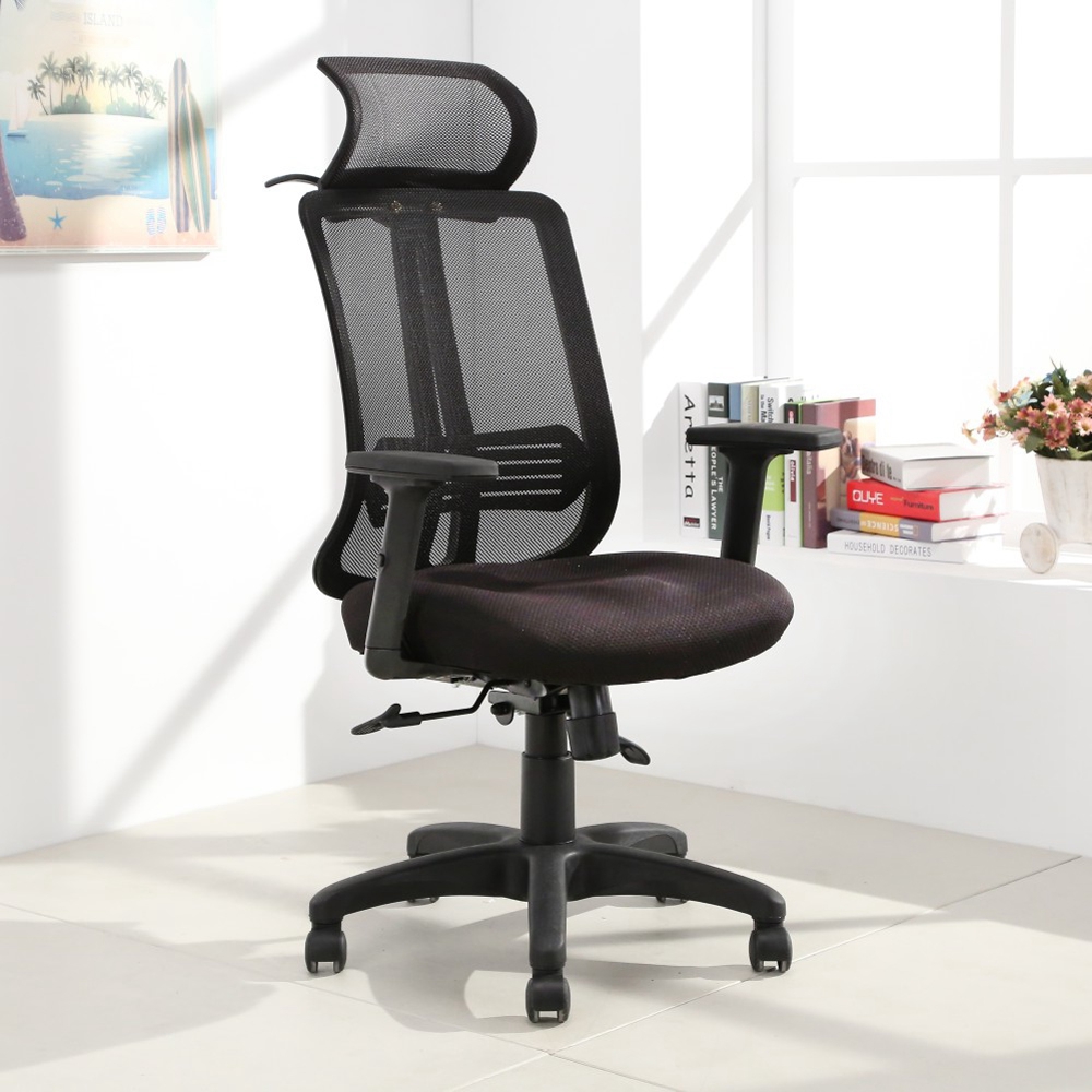 LOGIS邏爵- 非特護腰成型棉座網背椅 辦公椅 電腦椅 書桌椅 6色