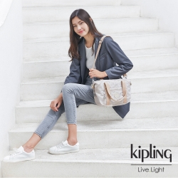 Kipling 奶油鬆餅色手提側背包-ART MINI