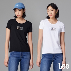 Lee 女款 閃色小Logo短袖圓領T 兩色