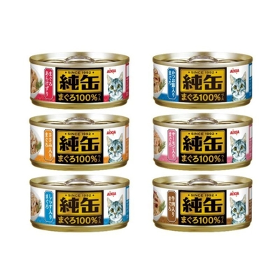 日本AIXIA愛喜雅-純缶系列 65g x 12入組(下標2件+贈送泰國寵物喝水神仙磚)