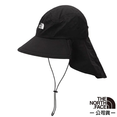 The North Face 中性款 HORIZON MULLET BRIMMER 輕質透氣遮陽登山健行遮陽帽_黑 N