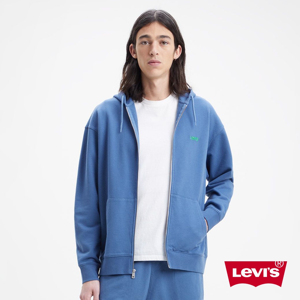 Levis 男款 連帽外套 / 精工刺繡Logo 靛藍