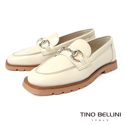 Tino Bellini 義大利進口馬銜扣樂福鞋FZLV005 (白色)