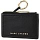 MARC JACOBS 金屬LOGO4卡鑰匙吊環零錢包(黑) product thumbnail 1