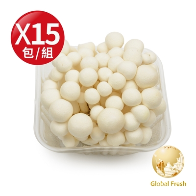 盛花園蔬果 南投國姓鄉美白菇150g x15包(溫控栽培)