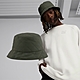 Puma 漁夫帽 Overpuff Bucket Hat 男款 女款 綠 銀 防潑水 格紋 帽子 02488902 product thumbnail 1