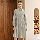 EPISODE - 休閒寬鬆腰帶棉質襯衫裙長洋裝E35706（綠） product thumbnail 1