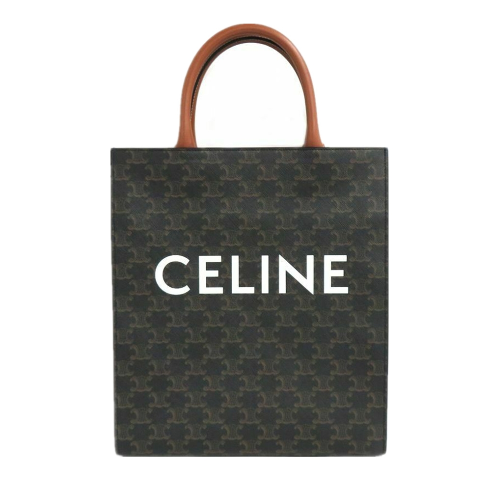 CELINE 老花白字 大TOTE 手提/斜背包