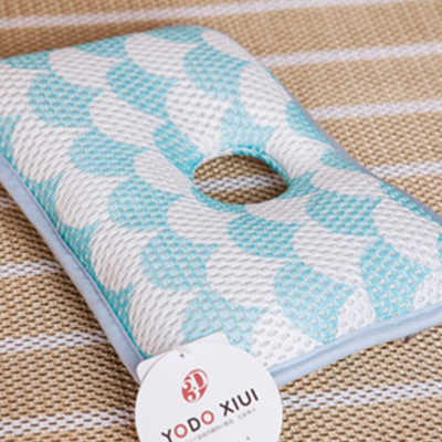 日本YODO XIUI 定型枕3D透氣網眼兒童防扁頭枕
