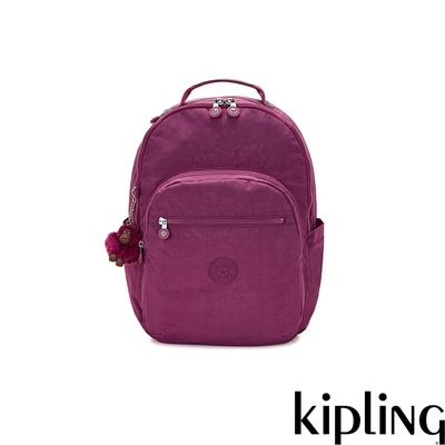 Kipling 沉穩堇菜紫機能手提後背包-SEOUL