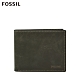 FOSSIL DERRICK 經典款LOGO壓印皮夾-灰色 ML4153257 product thumbnail 1