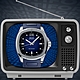 MIDO美度 官方授權M6 Multifort TV Big Date先鋒復古電視大日期藍色膠帶款(M0495261704100) product thumbnail 1