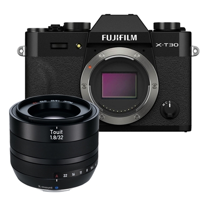 FUJIFILM X-T30 II 單機身 + Zeiss Touit 1.8/32 For X-mount 鏡頭 公司貨