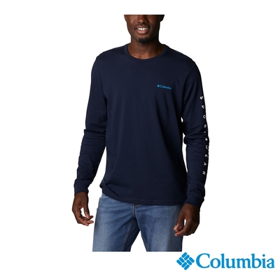 Columbia 哥倫比亞 男款 - 長袖上衣-深藍 UAM97210NY/ FW22