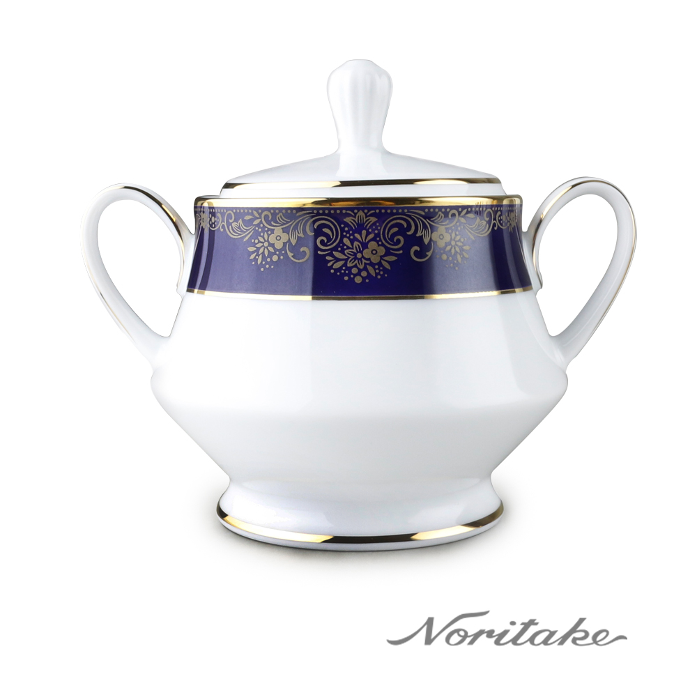 【Noritake 】藍色樂章糖罐(附蓋)