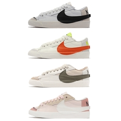 Nike 休閒鞋 Wmns Blazer Low 77 Jumbo 女鞋 大勾 解構 寬鞋帶 單一價 DQ1470-101