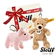 STEIFF德國金耳釦泰迪熊 Teddy Bear Fynn&Pig 經典吊飾黃標 product thumbnail 1